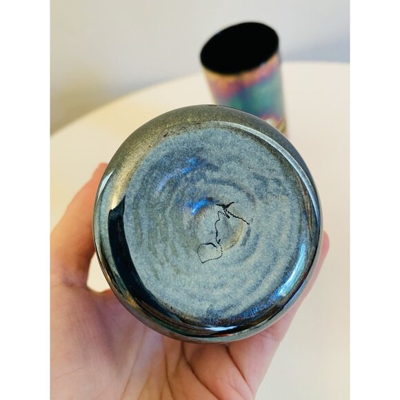 Vintage Esteban Prieto Iridescent Studio Art Glass Set of 5 Twist Snake Glass - Picture 10 of 10